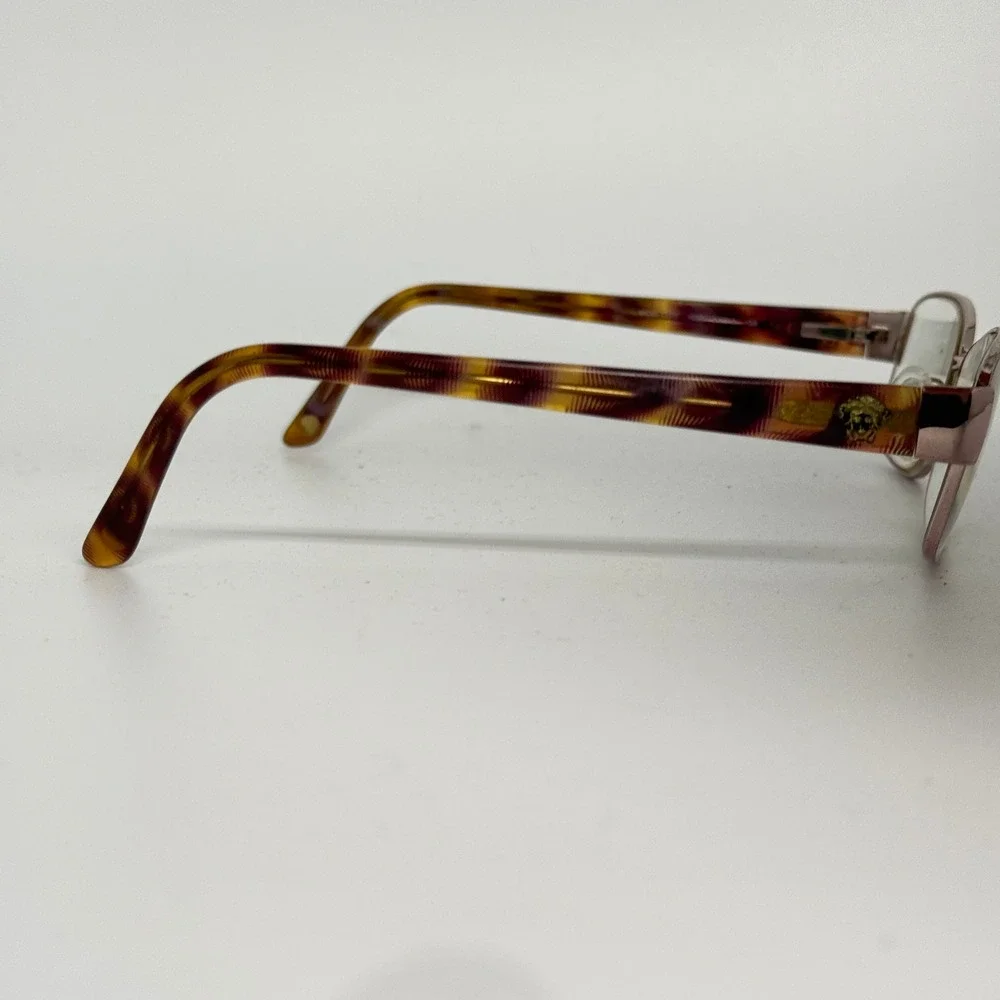 Versace MOD 1177 1056 Eyeglasses Pink Tortoise‎ Shell Rectangular Frames Italy